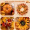 24 Inch Fall Wreath for Front Door with Pumpkins, Sunflowers, Maple Leaves and Orange Red Berries, Autumn Harvest Thanksgiving Farmhouse Porch Wall Hanging Decor